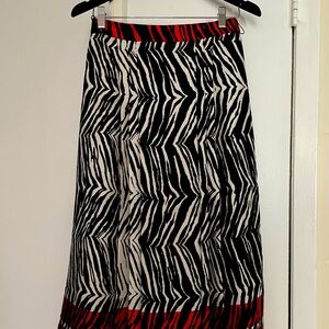 Zebra print skirt from Zara